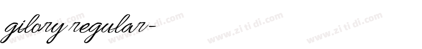gilory regular字体转换 gilory regular字体转换